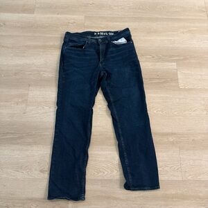 Men's Deep Blue Straight Jeans